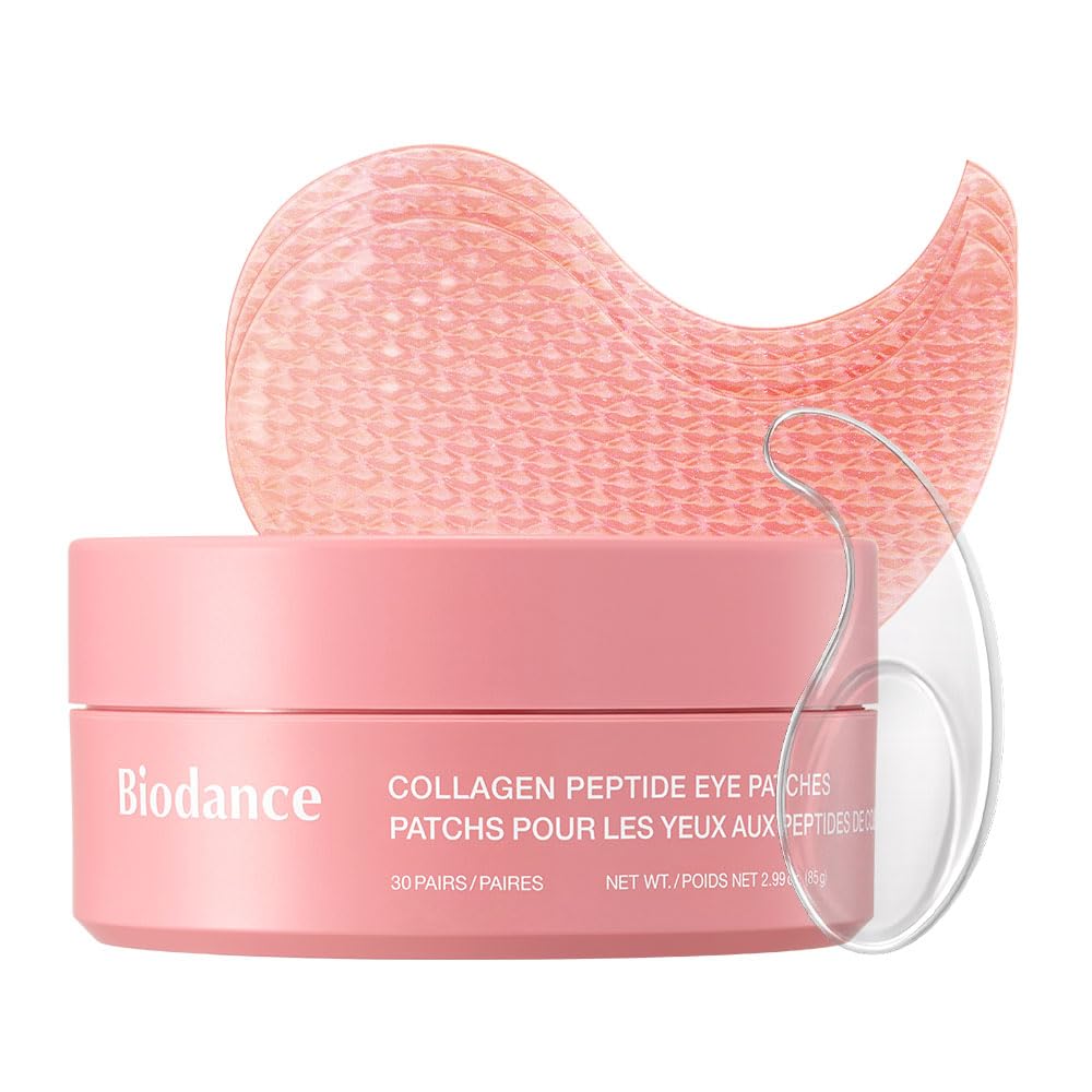 BIODANCE Collagen Peptide Eye Patches, Anti Wrinkle & Smile Line Patches for Face, Under Eye Mask for Fine Lines & Eye Bags