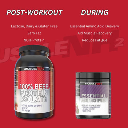 MuscleNH2 Beef Protein Isolate Powder 90%, High Protein, Low Fat, Dairy Free, Gluten Free, Soy Free MuscleNh2Buy Supplements Australia
