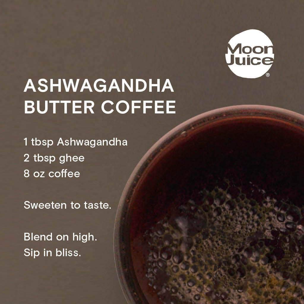 Moon Juice Organic Ashwagandha Supplement - Ashwagandha KSM-66 Root Powder Extract (15:1 Full-Spectrum) for Stress, Focus & Mood - Vegan, Non-GMO, Gluten-Free - 1.3 oz, 72 Servings Moon JuiceBuy Supplements Australia
