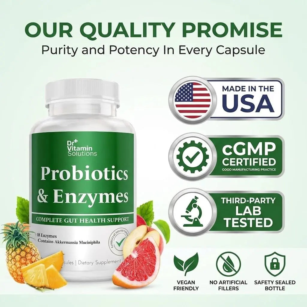 GLP-1 Support Enzymes, Pre & Probiotics for Digestive Health, Berberine Weight Loss Support, Akkermansia Muciniphila for Women & Men | Gut Health, Bloating Relief, 30 Ct DR VITAMIN SOLUTIONSBuy Supplements Australia