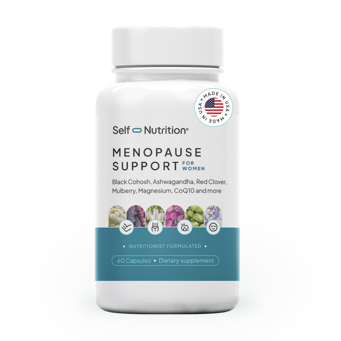 SELF NUTRITION Menopause Support for Women -All-Natural, Hormone-Free Perimenopause & Menopause Support. Unique Blend for Hot Flashes, Mood, Energy, Sleep & More. Vegan, Gluten-Free, 60 Capsules. SELF NUTRITIONBuy Supplements Australia