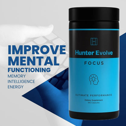 ROAR AMBITION Genuine Hunter Focus Premium Nootropic Brain Supplement for Memory and Focus - US Made with All Natural Ingredients Incl L-Theanine, Bacopa Monnieri & Lion's Mane ROAR AMBITIONBuy Supplements Australia