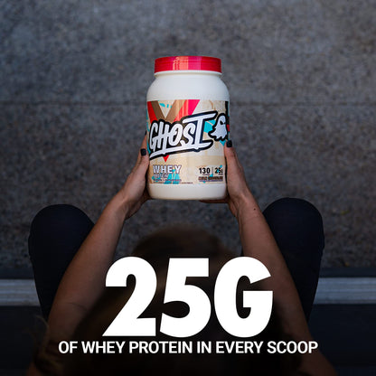 GHOST Whey Protein Powder, Milk Chocolate - 2LB Tub, 25G of Protein - Flavored Isolate GHOSTBuy Supplements Australia