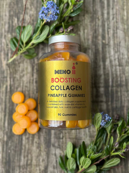 Meno® Boosting Collagen Natural Pineapple 90 Gummies Meno IIBuy Supplements Australia