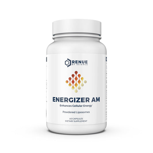 Renue By Science Energizer AM | Liposomal Resveratrol Hesperidin & Green Tea Supplement | 60 Capsules with Trans Resveratrol (65mg) Hesperidin (150mg) Green Tea Extract (35mg) - Non-GMO | Made in USA Renue By ScienceBuy Supplements Australia