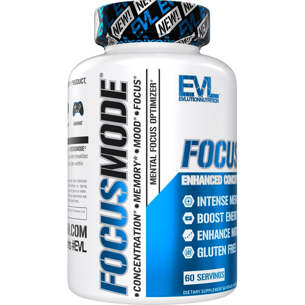 Evlution Nutrition Mental Energy and Focus Supplement for Adults - Nootropics Brain Support Supplement with Caffeine L Theanine Alpha GPC and L-Tyrosine - Focus Pills for Sustained Peak Performance EvlutionBuy Supplements Australia