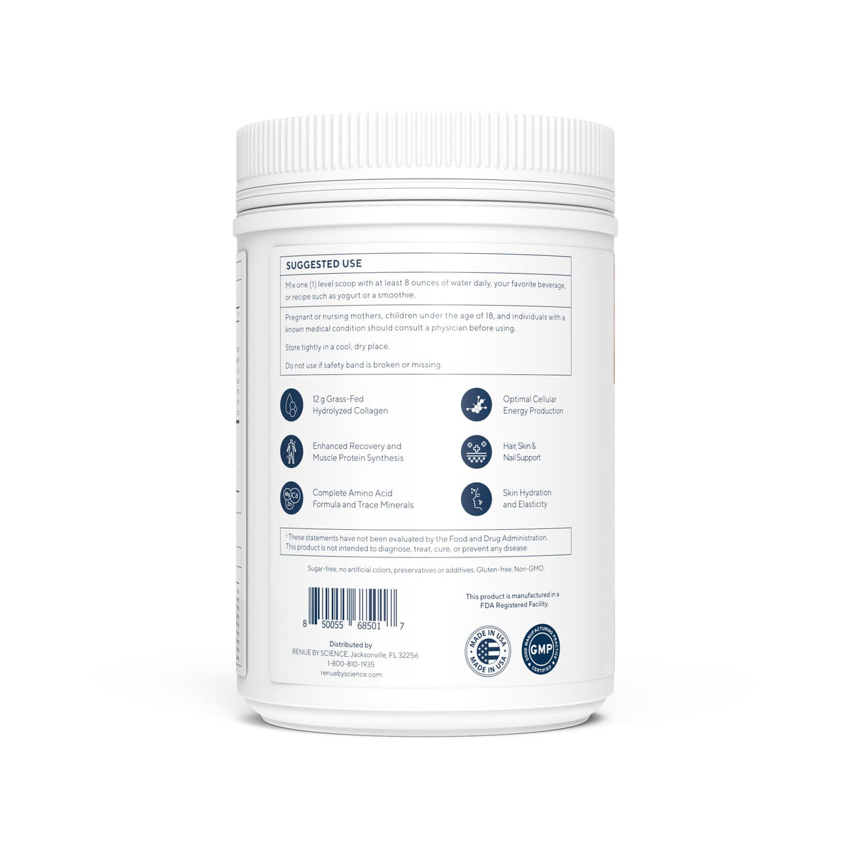 Renue By Science Skin & Body Essentials | Collagen Peptides Electrolytes Creatine & BCAA Powder | Collagen (12g) Creatine Monohydrate (4g) per Serving with Taurine & Glycine | Made in USA - Chocolate Renue By ScienceBuy Supplements Australia