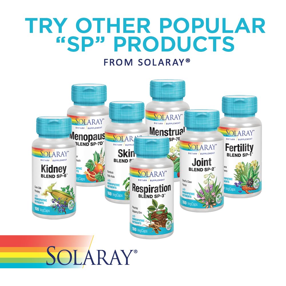 SOLARAY Female Hormone Blend SP-7C | W/Black Cohosh, Dong Quai, Passion Flower, Wild Yam & More | 100 VegCaps, 50 Serv. SOLARAYBuy Supplements Australia