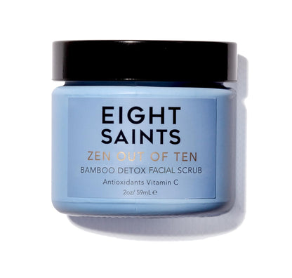 Eight Saints Zen Out Of Ten Bamboo Detox Face Scrub Exfoliator, Daily Exfoliating Facial Scrub With Bamboo Fibers to Unclog Pores, Blackheads, Blemishes, and Dull Skin, with Vitamin C & Aloe Vera, 2oz Eight Saints buy supplements Au