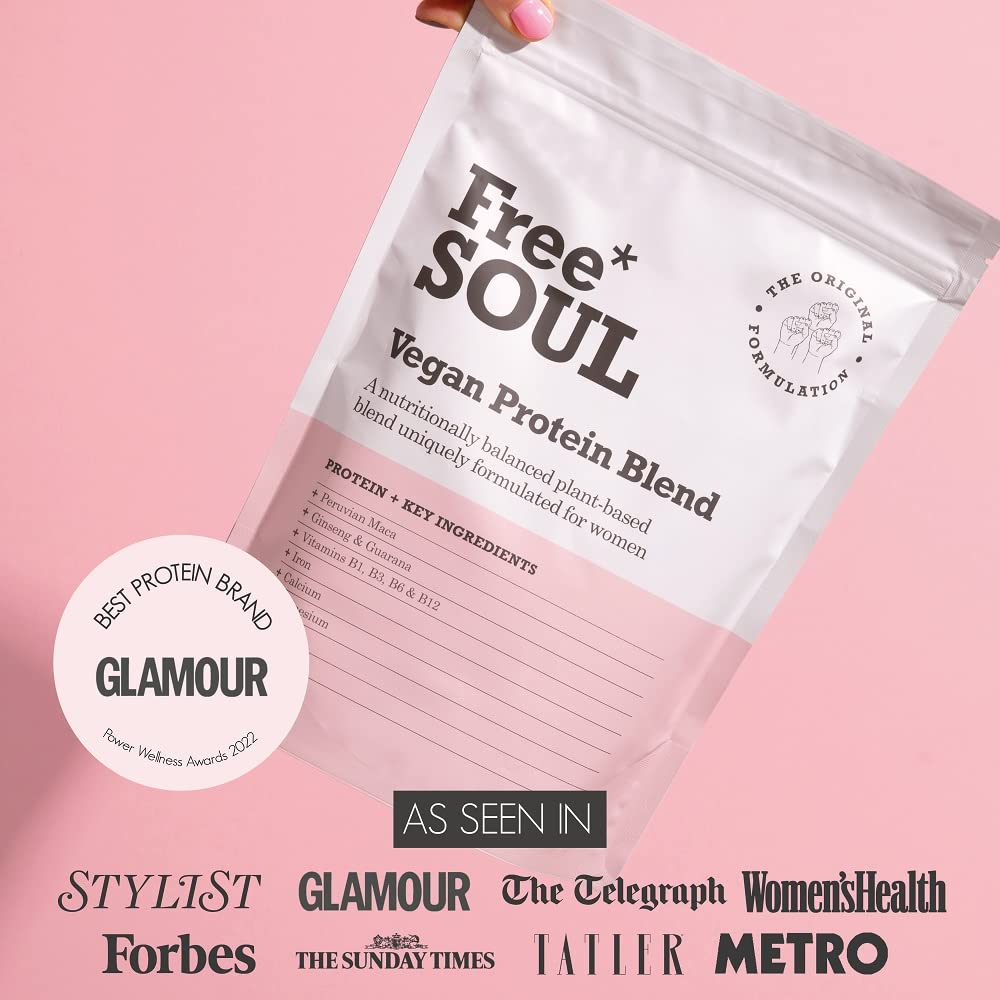 Free Soul Vegan Protein Powder | Formulated for Women | 600g | 20g Protein Free SoulBuy Supplements Australia
