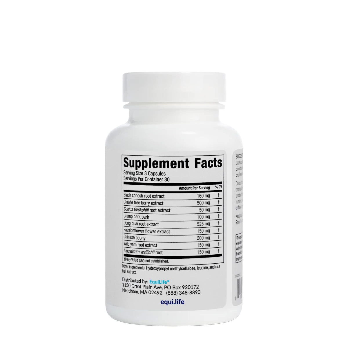 Equilife Hormone Balance Support for Women, Herbal Blend Supplement with Black Cohosh & Passion Flower to Support Overall Wellness, Gluten Free, Vegan, Non GMO, Dairy & Soy Free, 90 Capsules EquilifeBuy Supplements Australia