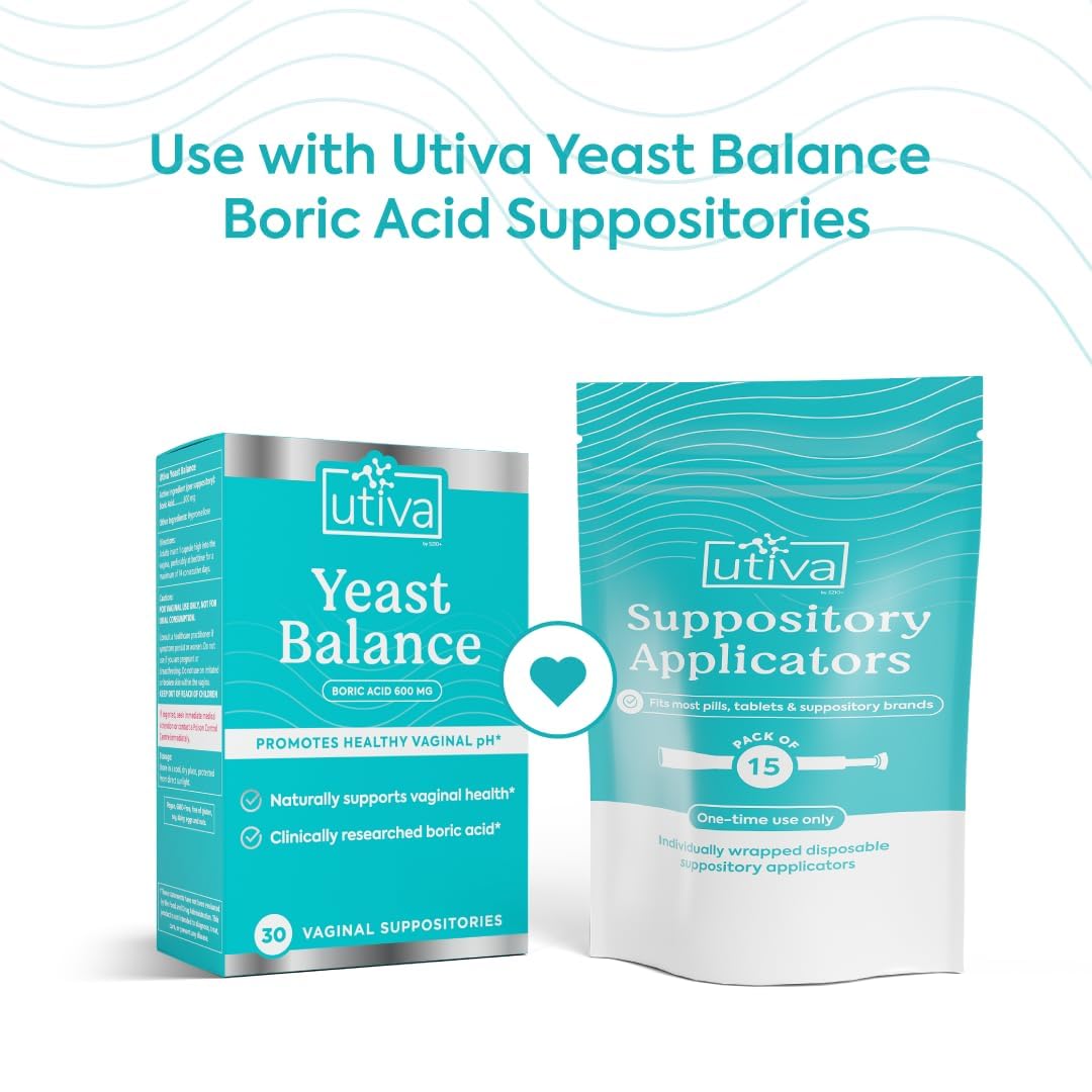 Szio+ Utiva Suppository Applicators – Disposable Vaginal Suppository Applicators – Hygienic Individually Szio+Buy Supplements Australia