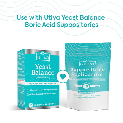 Szio+ Utiva Suppository Applicators – Disposable Vaginal Suppository Applicators – Hygienic Individually Szio+Buy Supplements Australia