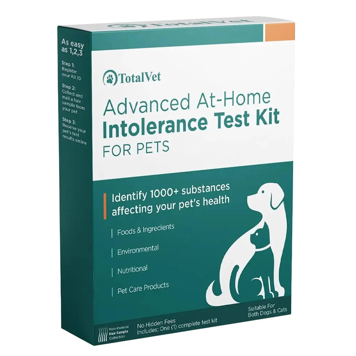TotalVet Dog Allergy +1000 Food & Nutritional Sensitivity Test, Pet Intolerance Kit at Home — Advanced Complement to DNA Tests for Complete Pet Wellness TotalVetBuy Supplements Australia