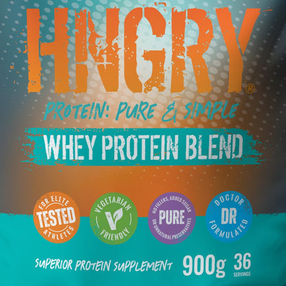 HNGRY Protein Whey Protein Powder Shake with 80% Protein Whey, 900g and 36 Servings HNGRY ProteinBuy Supplements Australia