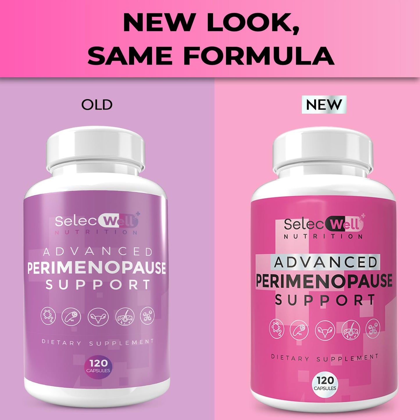 Perimenopause & Menopause Support Supplement for Women – Multi‑Symptom Relief with Black Cohosh & Red Clover Isoflavones | Ashwagandha Adaptogen & Herbal Blend | Hormone Balance Support | 120 Capsules SelecWellBuy Supplements Australia