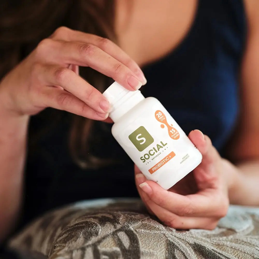 Social Naturals Daily Probiotic | 20 Billion CFU | Multi-Strain with Prebiotic + Postbiotic | Gut Health & Digestion Support | Vegan | 30 Capsules Social NaturalsBuy Supplements Australia