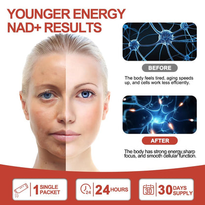 Zoone Nutra NAD Supplement 1200mg with Nicotinamide Riboside, PQQ & Resveratrol – Advanced Cellular Energy & Longevity Support – Anti-Aging Formula for Mental Clarity – 30 Packets Zoone NutraBuy Supplements Australia