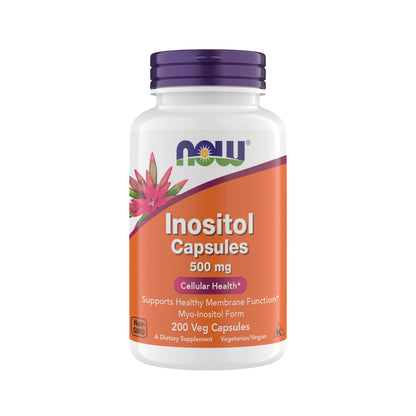 Now Foods Inositol 500 mg, Superior Myo Inositol Form, for Healthy Membrane Function