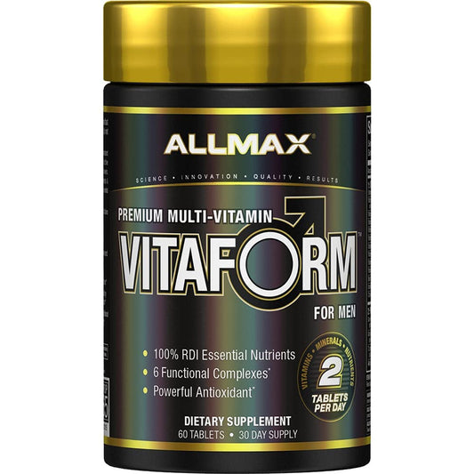 ALLMAX Nutrition Premium Vitaform, Performance Vitamin for Men, 60 Tablets ALLMAXBuy Supplements Australia