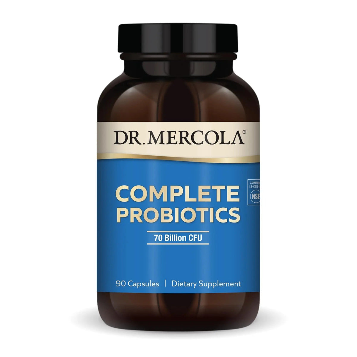 Dr. Mercola Complete Probiotics - 70 Billion CFU - Supports Immune, Digestive & Gut Health - Features 10 Strains - Shelf Stable - GMO-Free, Gluten-Free & Soy-Free - 90 Capsules (90 Servings) Dr. MercolaBuy Supplements Australia