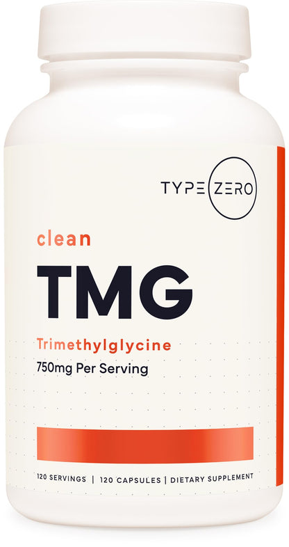 Type Zero Clean TMG Trimethylglycine Capsules (120 Servings) - Non GMO, Gluten Free Type ZeroBuy Supplements Australia