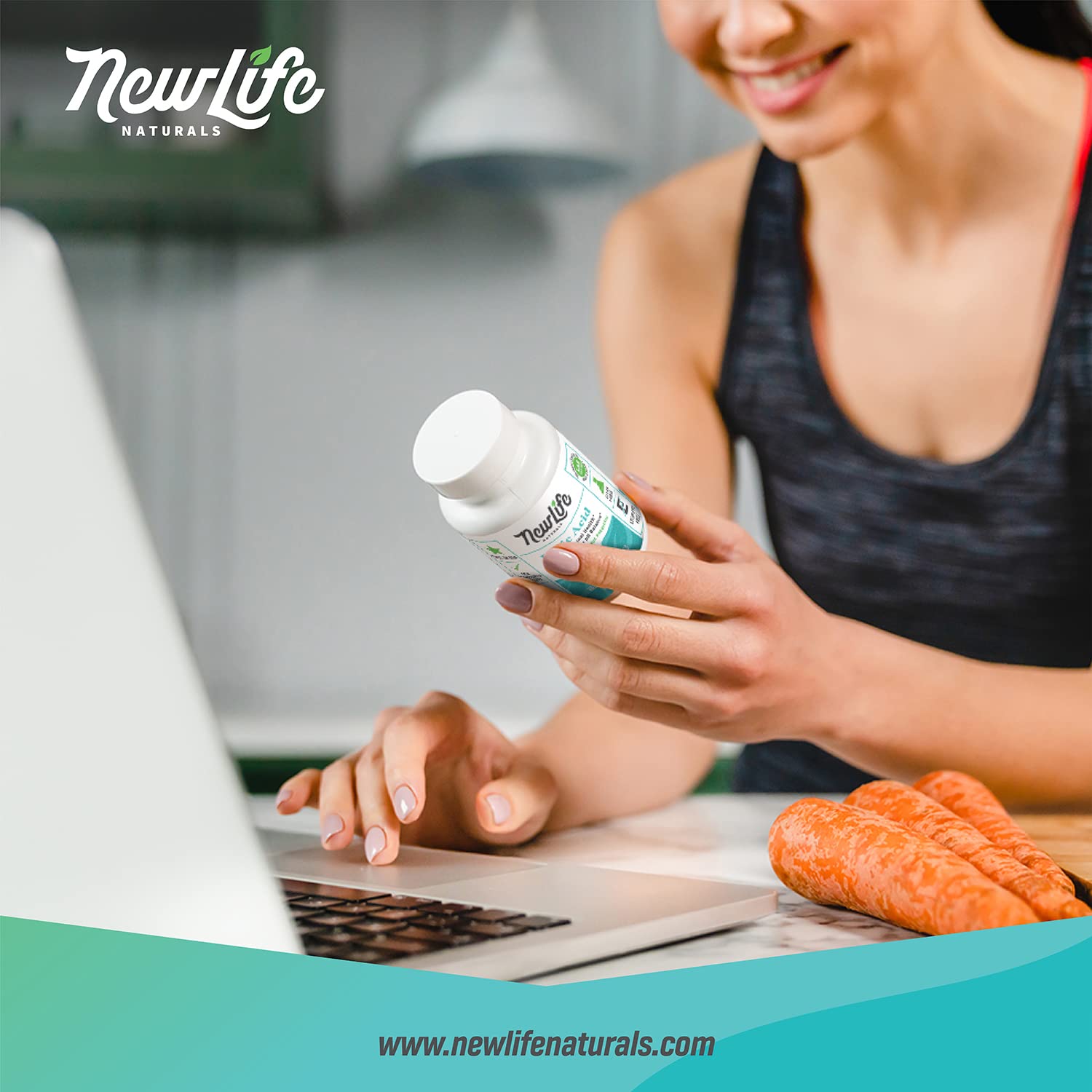 NewLife Naturals Boric Acid Vaginal Suppositories with Aloe Vera & FOS Prebiotic | Women's pH Balance Pills NewLife NaturalsBuy Supplements Australia