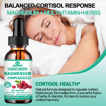 Cortisol Detox for Women & Men w. Super Calm 16-in-1 Magnesium, Theanine, Ashwagandha, St Johns Wort, Lemon Balm, Cortisol Wellness Liquid Drops for Balanced Cortisol, Harmone Balanced & Relaxation WellVeraVidaBuy Supplements Australia