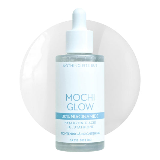 Mochi Glow 20% Niacinamide Serum for Face, High Potency Pore Tightening Skin Serum with Hyaluronic Acid & Glutathione, Anti-Aging Serum for Dark Spots & Fine Lines, Korean Skincare, 50ml/1.7fl.oz. NOTHING FITS BUT buy supplements Au
