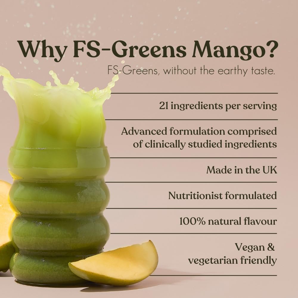 FS-Greens | 21 Advanced Greens, Superfoods, and Adaptogens Including KSM-66 Free SoulBuy Supplements Australia