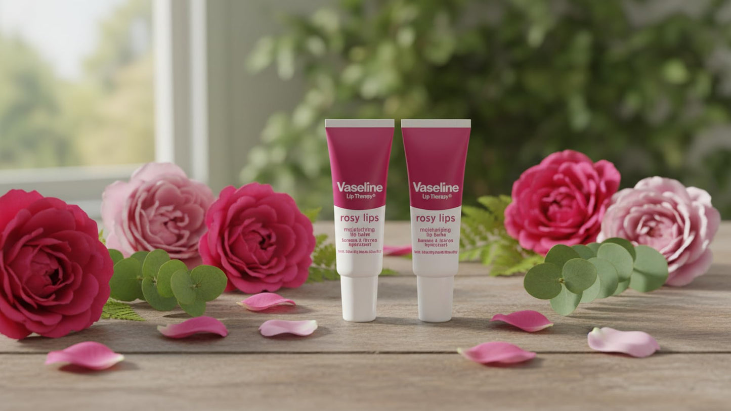 Vaseline Lip Therapy Rosy Lips Moisturizing Lip Balm - Twin Pack (2-Pack)