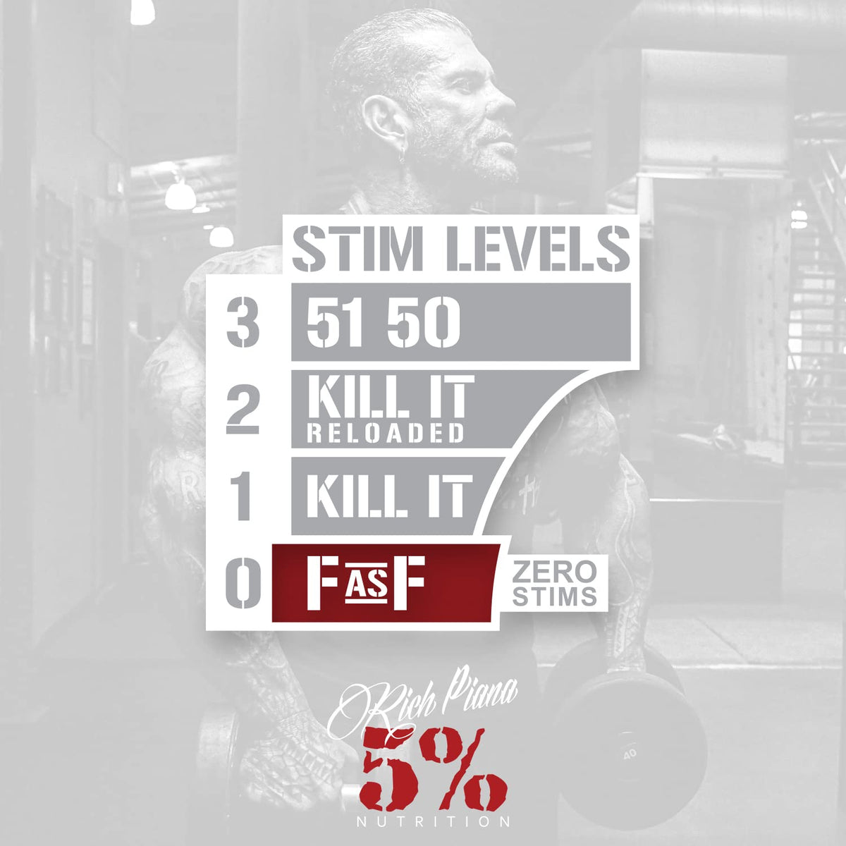 5% Nutrition 2-Stack | Kill It + FasF | Pre-Workout + NO Booster Pre (Select Your Flavors)