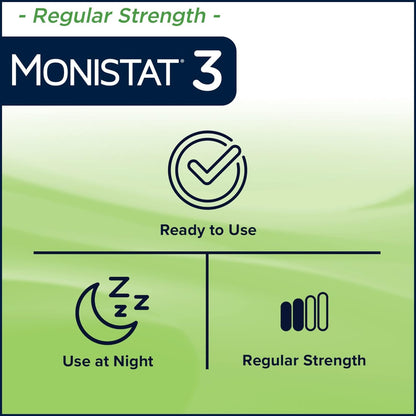 Monistat 3 Cream, 3-Day Treatment for Women: 1x Reusable Applicator & 1x 25g External Anti-Itch Cream Bundle (Pack of 2) MonistatBuy Supplements Australia