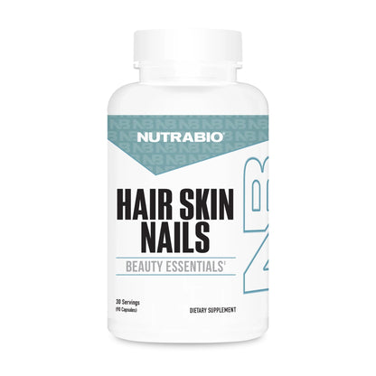 NutraBio Hair Skin Nails Vitamins | Enhanced Collagen Support | Skin Hydration | Hair Growth Vitamins for Women with Biotin, Keratin, Hyaluronic Acid & More - 90 Capsules NutraBioBuy Supplements Australia