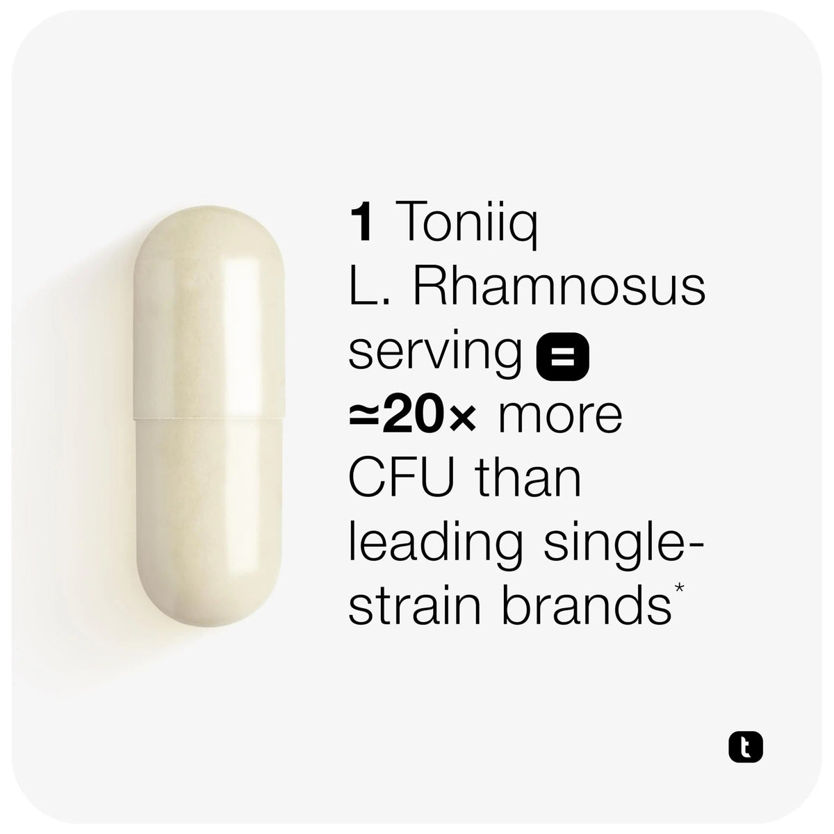 Toniiq Lactobacillus Rhamnosus – Ultra High Strength 100B CFU with Prebiotic FOS – Delayed Release Capsules – Third-Party Lab Tested – 60 Capsules Toniiq buy supplements Au