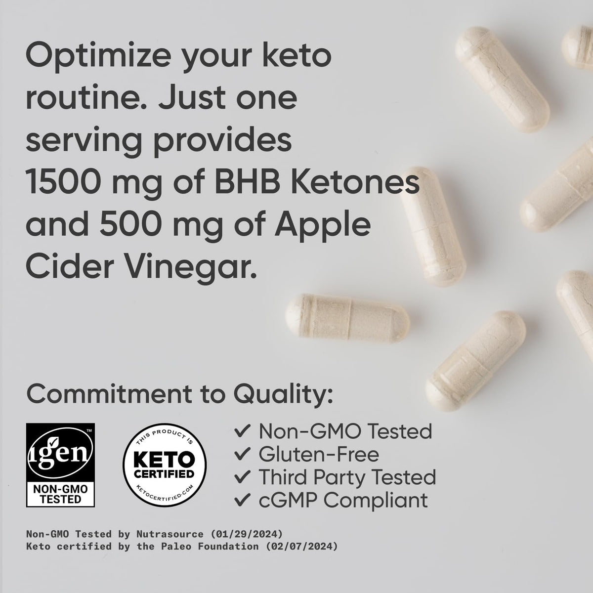 Sports Research® Keto ACV Capsules - Diet Kit System with 500mg of Apple Cider Vinegar Sports ResearchBuy Supplements Australia