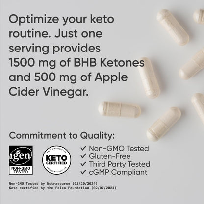 Sports Research® Keto ACV Capsules - Diet Kit System with 500mg of Apple Cider Vinegar Sports ResearchBuy Supplements Australia
