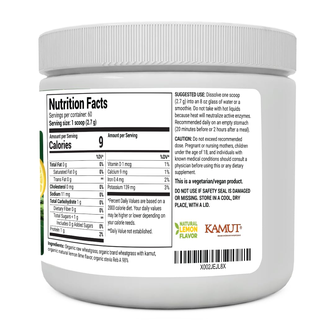 Dr. Berg's Raw Wheatgrass Juice Powder (60 Servings) - USDA Certified Organic Dr. Berg NutritionalsBuy Supplements Australia