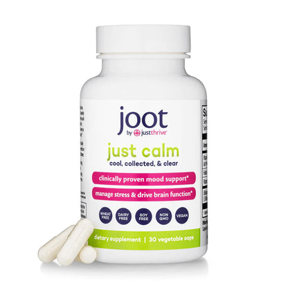 Just Thrive - Just Calm - Cortisol Manager - Calming, Memory, and Mood Support Supplement - Vegan, 30 Calm Capsules Just ThriveBuy Supplements Australia
