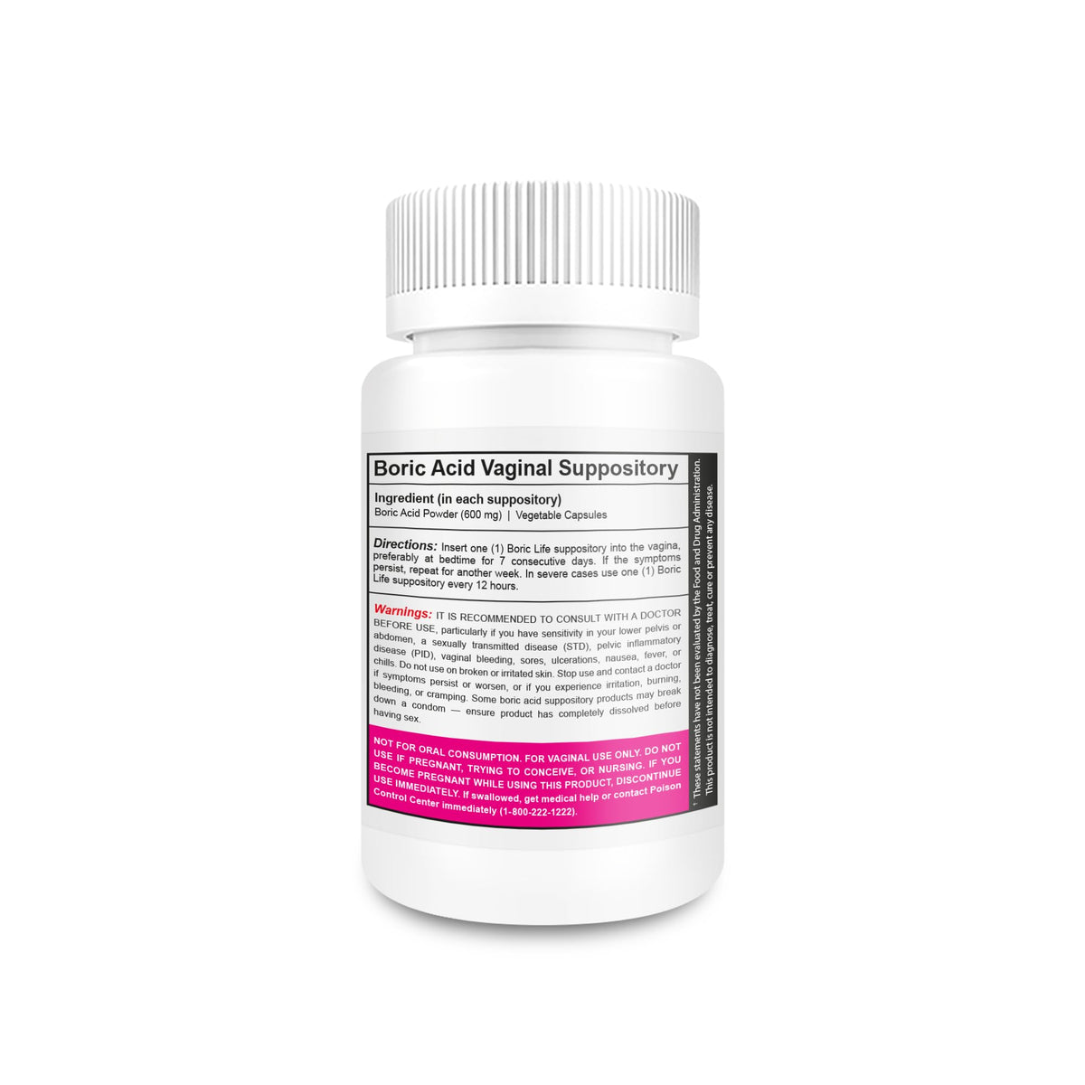 NutraBlast Boric Acid Suppositories - 100% Pure Made in USA - Boric Life Intimate Health Support (60 Count) NutraBlastBuy Supplements Australia