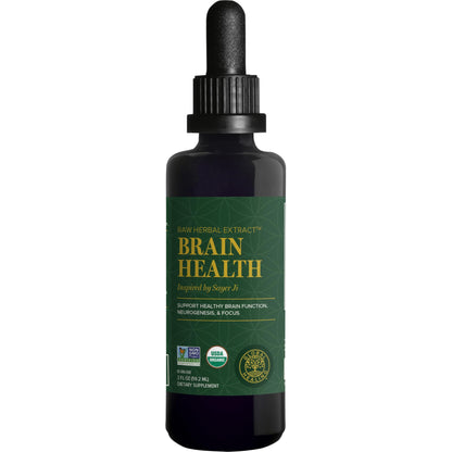 Global Healing Center Brain Health - USDA Organic Brain Supplements for Memory & Focus - Nootropics Supplement to Combat Mental Fog, Advanced Focus Factor for Adults Extra Strength - 2 Fl Oz Global Healing CenterBuy Supplements Australia