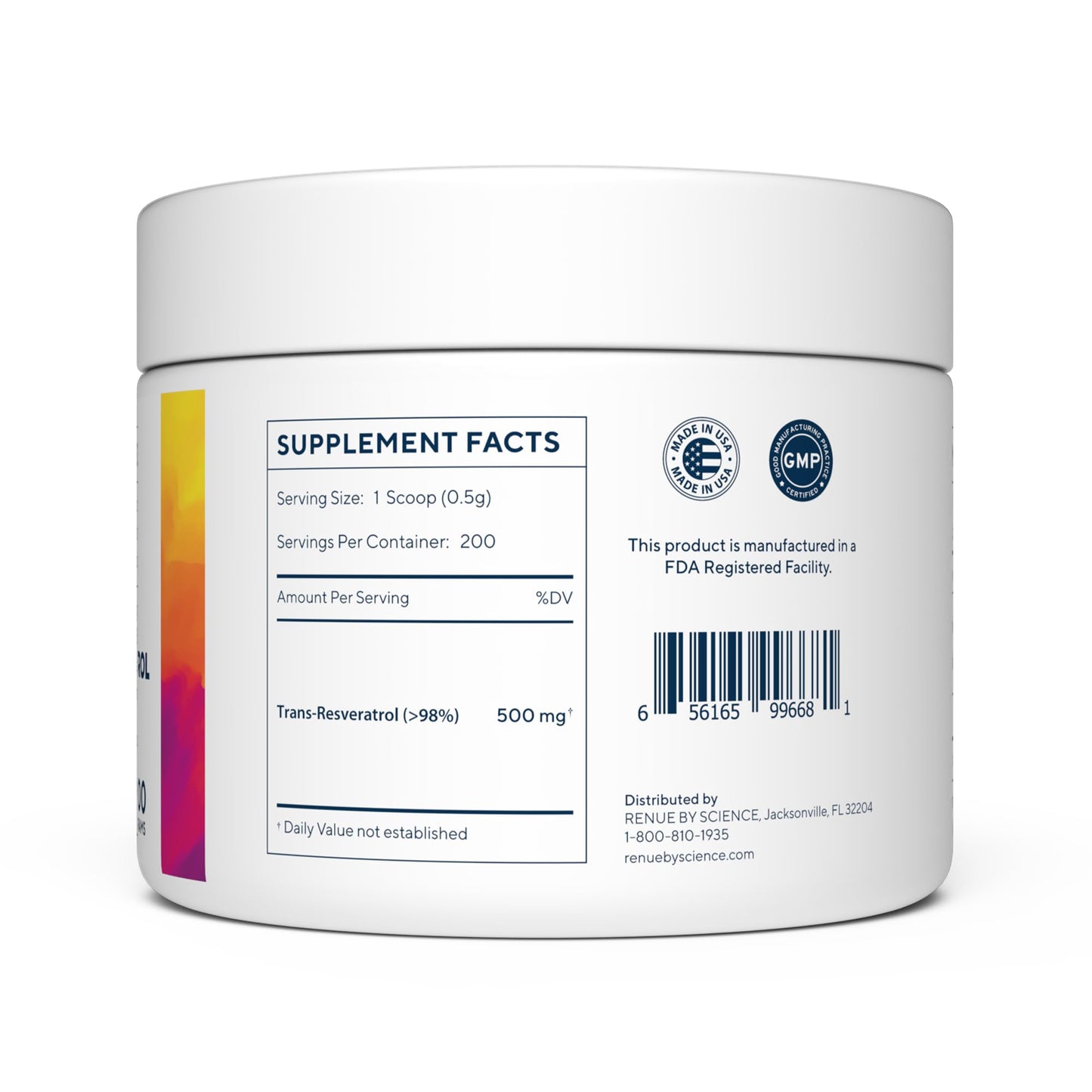 Renue By Science Resveratrol | High Strength Resveratrol Supplement | 100g Trans Resveratrol Powder | Reservatrol 200 Day Supply | Non-GMO & Allergen Free | Manufactured in The USA Third-Party Tested Renue By ScienceBuy Supplements Australia