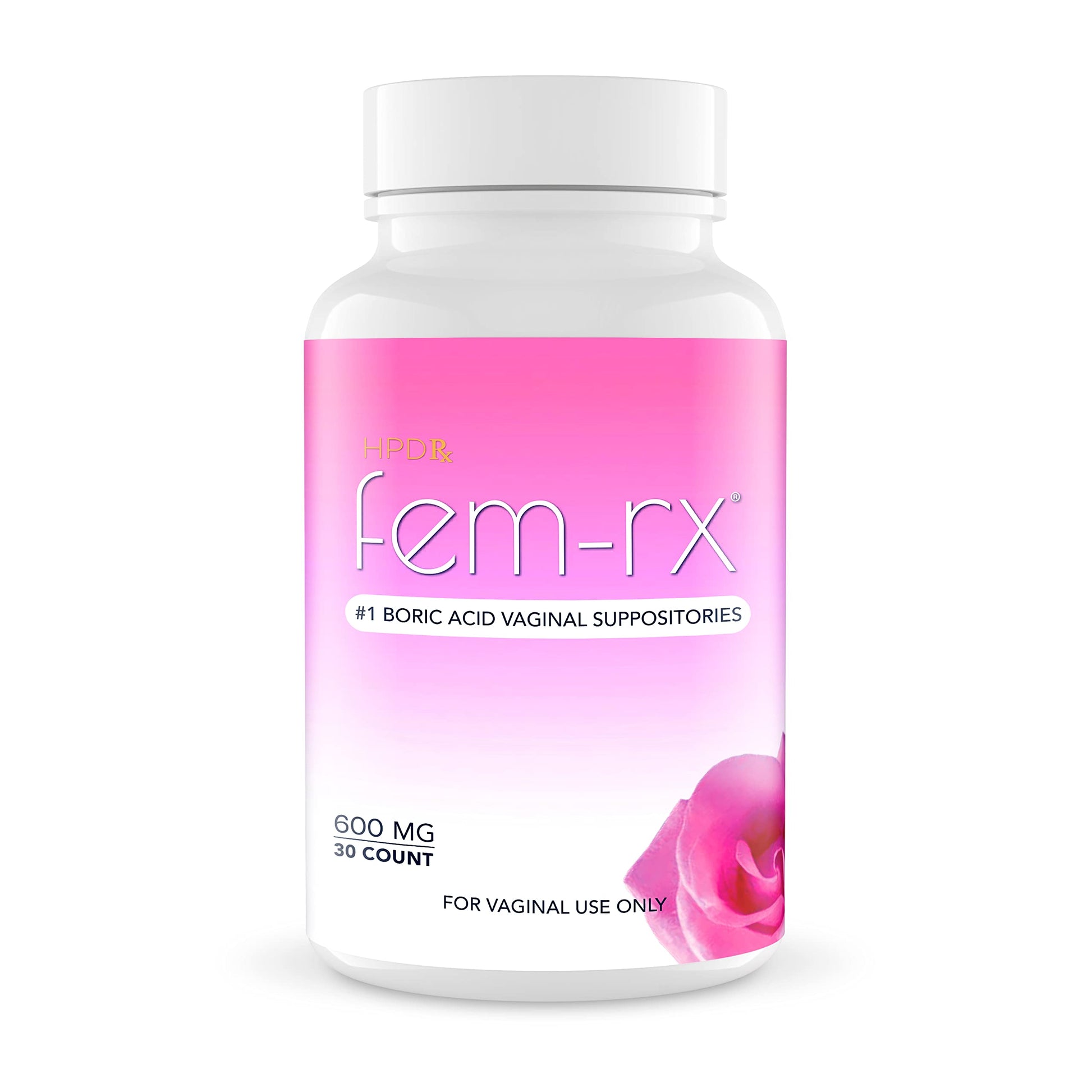 HPD Rx Fem-Rx Boric Acid Vaginal Suppositories for Women – Help Balance Vaginal pH, Eliminate Vaginal Odor – Dr Formulated Feminine Health Support – 30 Capsules Pack of 1 HPD RxBuy Supplements Australia