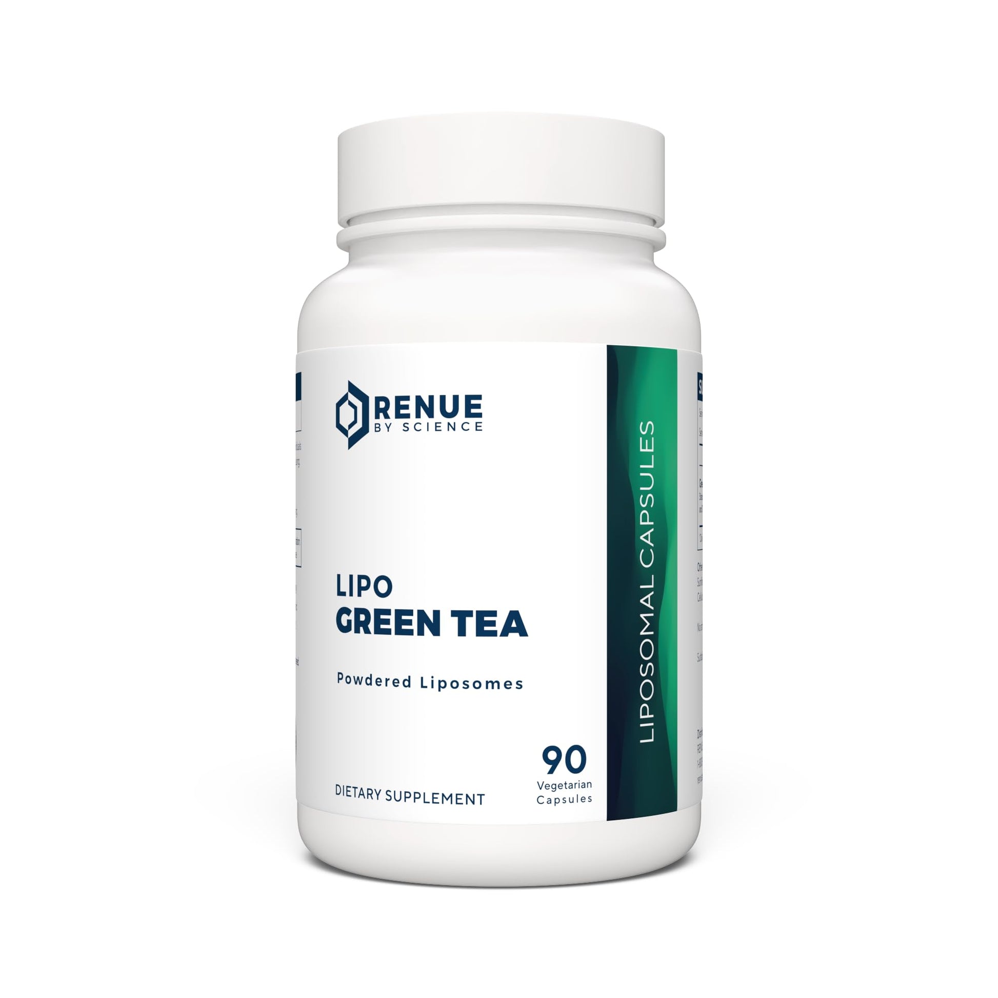 Renue By Science Green Tea Extract | High Strength Liposomal Supplement | 90 Capsules - 75mg Green Tea per Serving | Non-GMO | Made in The USA & Third-Party Tested Renue By ScienceBuy Supplements Australia