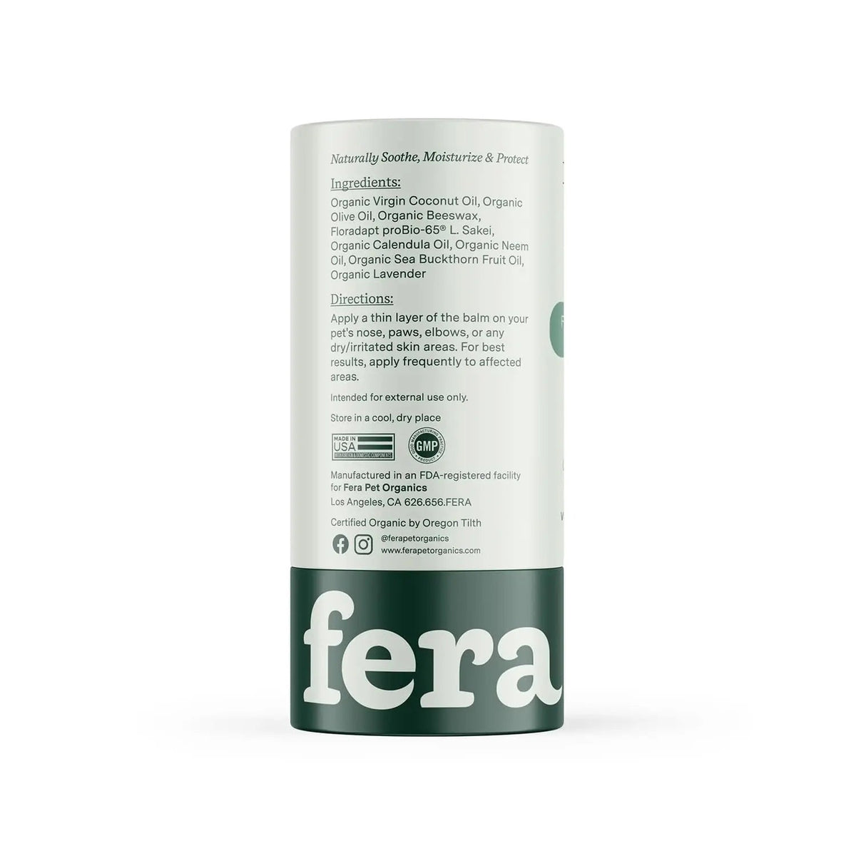 Fera Pets PawBiome® - Cat & Dog Balm for Paws and Nose with Postbiotics - Encourages Skin Recovery - Balances Skin Microbiome - Supports The Skin's Natural Barrier - 2 oz Stick Fera PetsBuy Supplements Australia