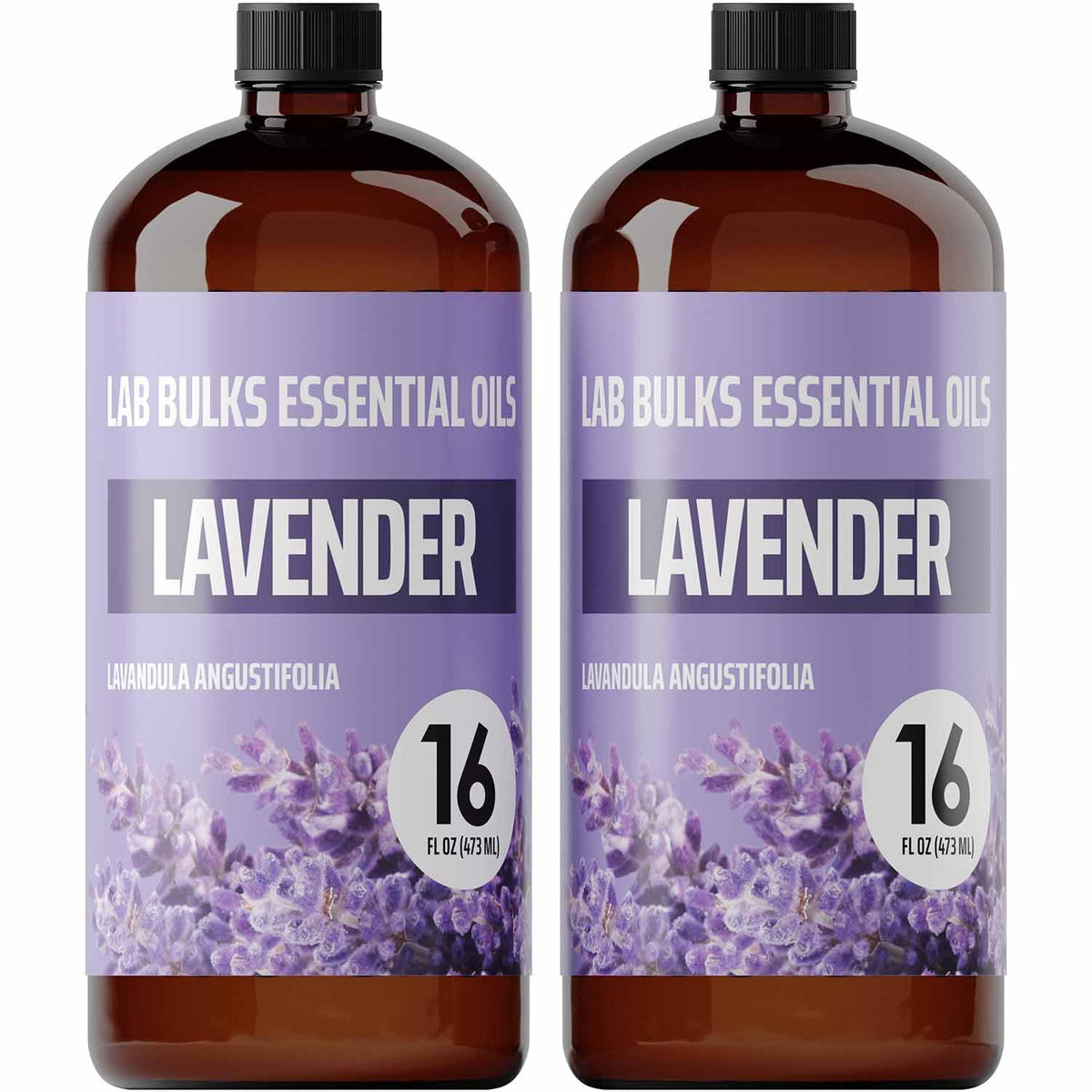 LAB BULKS ESSENTIAL OIL - Lavender Oil 16 Ounce Bottle for Diffusers, Home Care, Candles, Aromatherapy