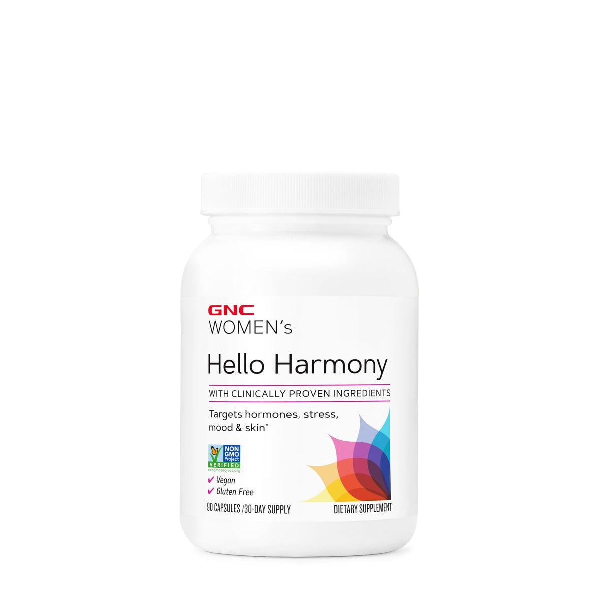 GNC Women's Hello Harmony | Clinically Proven Hormonal Support for Women | Supports Mood, Skin, and Stress Management | Vegan and Gluten Free | 90 Count GNCBuy Supplements Australia