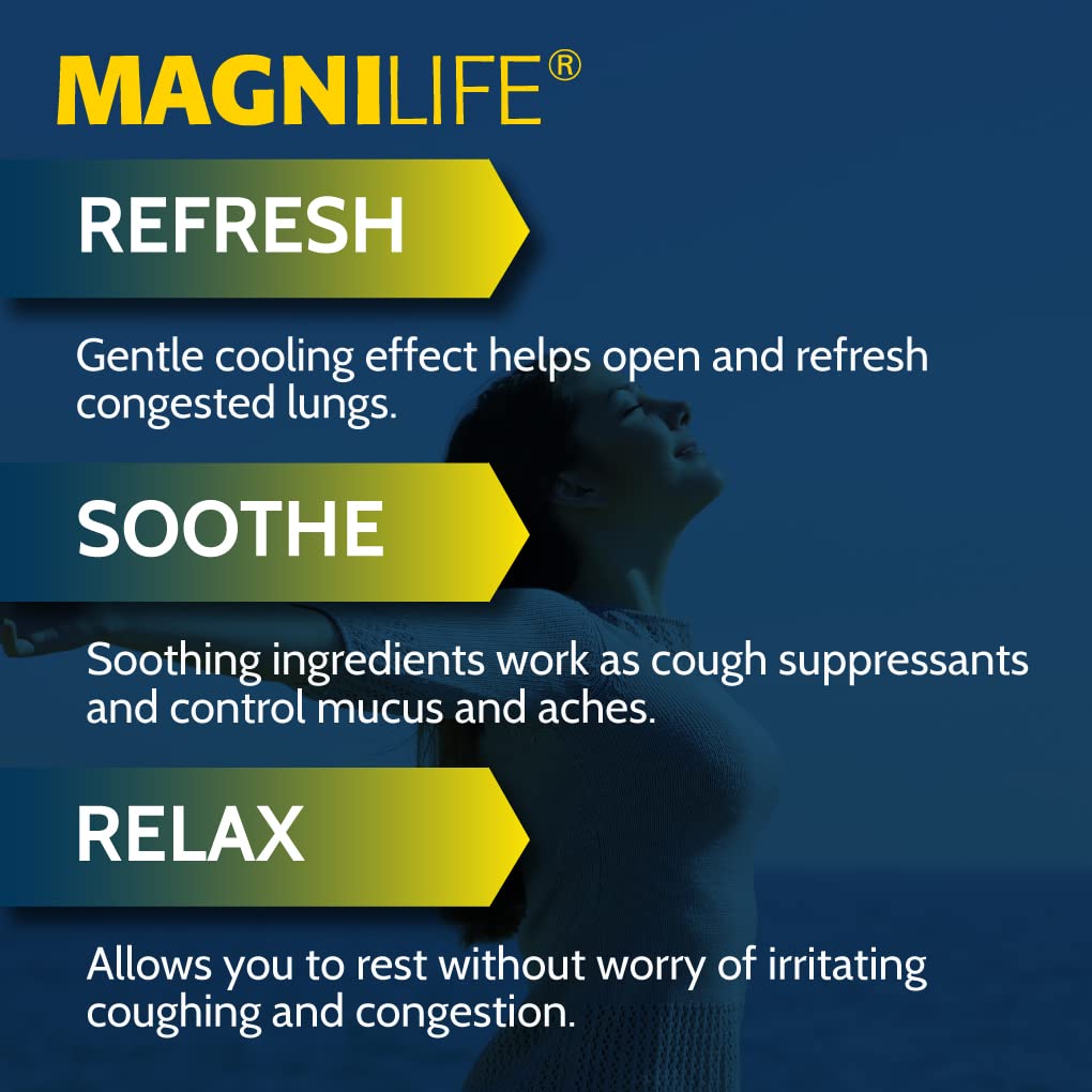 MagniLife Breath Easy Chest Cream, 4 oz, Cough & Muscle Pain Relief Cream for Adults, Chest Rub for Mucus Removal and Nasal Congestion Relief, Natural Topical, Unscented MagniLifeBuy Supplements Australia