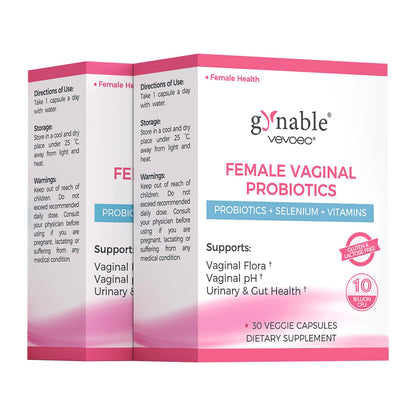 Gynable Vaginal Probiotics for Women Odor & Itch Support, Urinary | pH Balance, Female Probiotics 10 Billion CFU Lactobacillus Probiotics Blend,Selenium-Vitamin C/E/D3 Promote Immune Health,60 Count VevoecBuy Supplements Australia