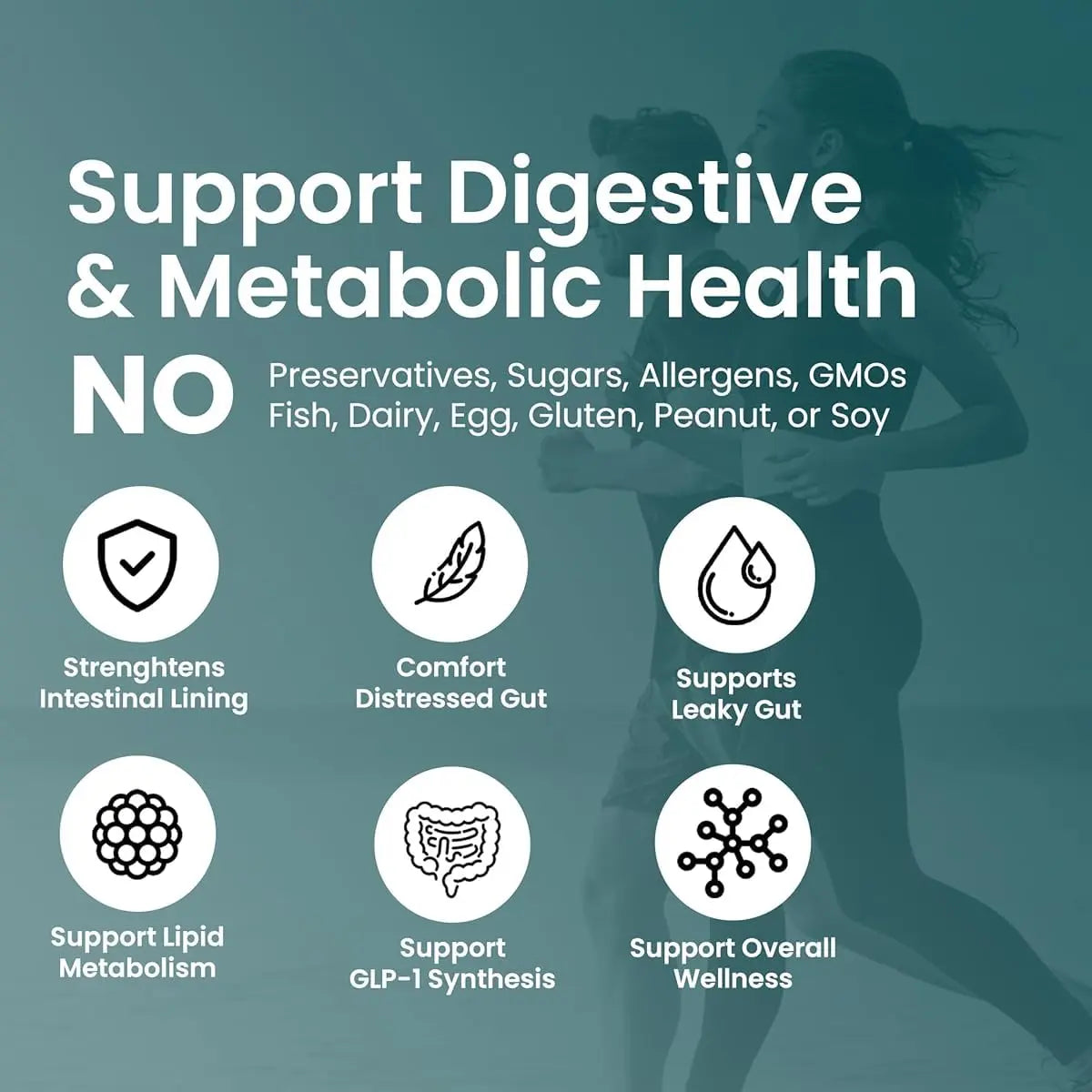 UpNourish Probiotics for GLP-1 Support, 5 Billion TFU Akkermansia Muciniphila for Digestive Health, Leaky Gut, Immunity and Metabolic Health, Prebiotics and Probiotics for Women and Men, 60 Capsules UpNourish buy supplements Au